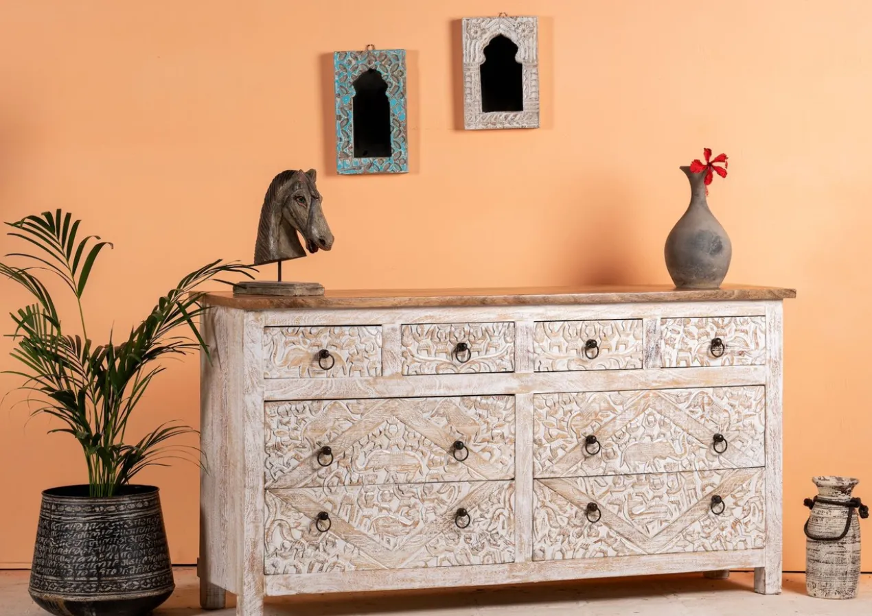 Kutiyana - Gesneden Mangohouten Dressoir