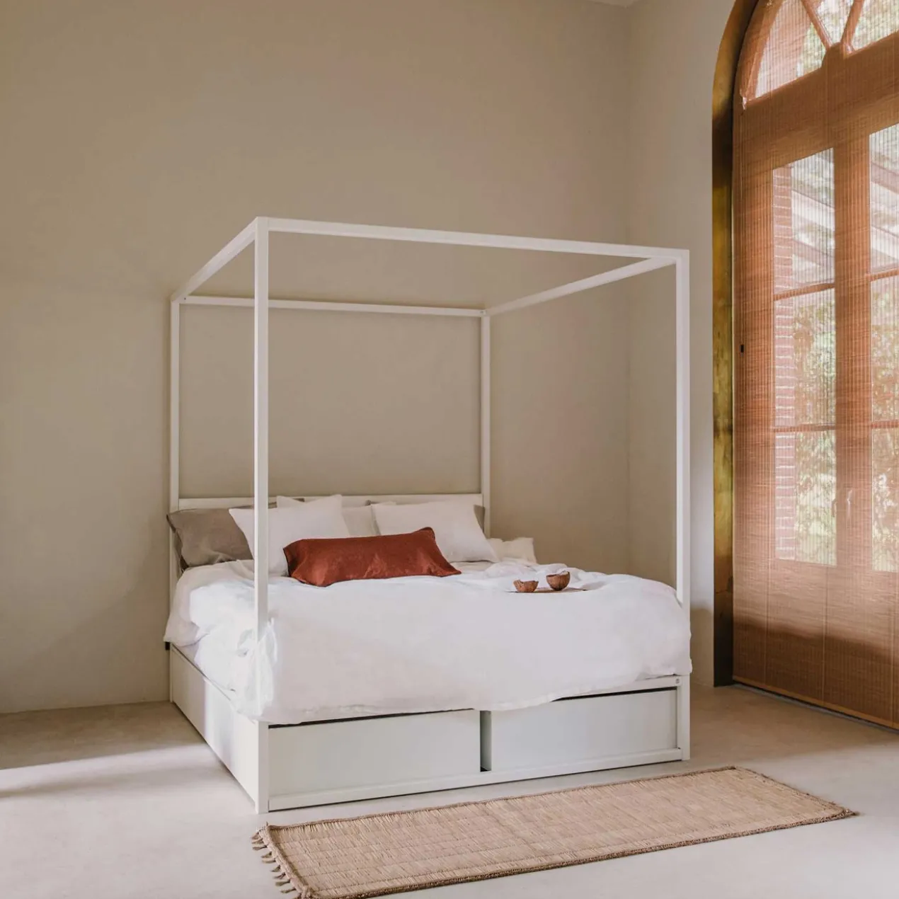Lade voor bedframe °01 en °02 | Wit Voor 90 x 210 cm (per stuk)