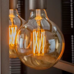 Lamp D - LED lichtbron filament Bol Ø12,5 Amber