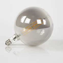 Lamp E - LED filament bol Ø20 Grijs
