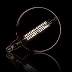 Lamp E - LED filament bol Ø20 Grijs