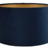 Lampenkap Alice blauw op goud 30x30x20cm