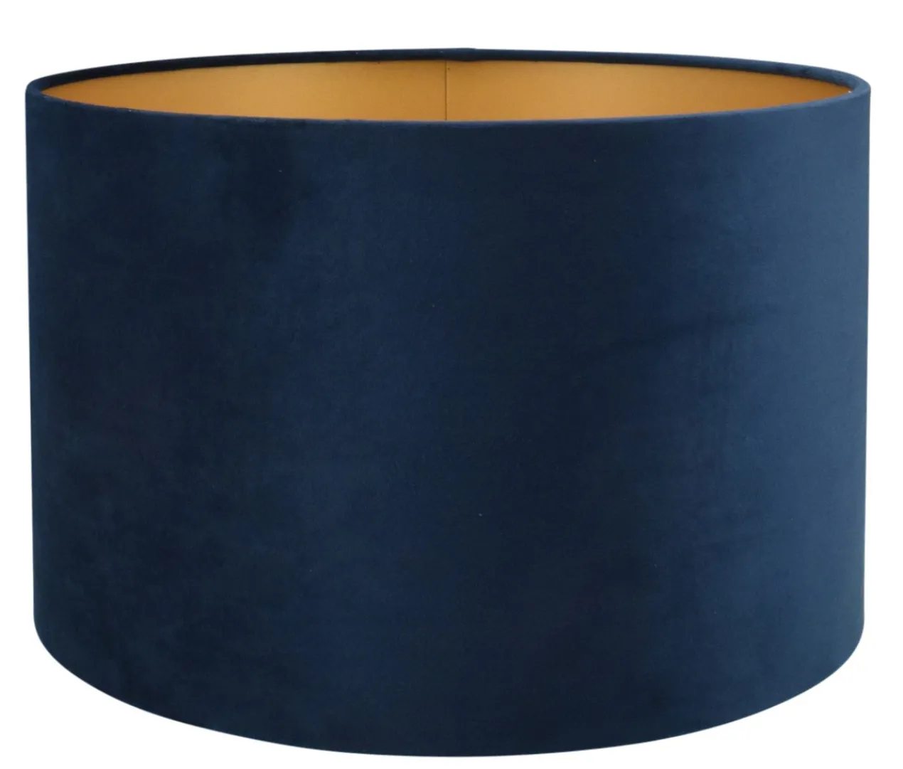 Lampenkap Alice blauw op goud 35x35x22cm