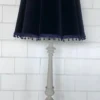 lampenkap large fluweel donkerblauw