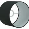 Lampenkap Linnen zwart 25x25x16cm