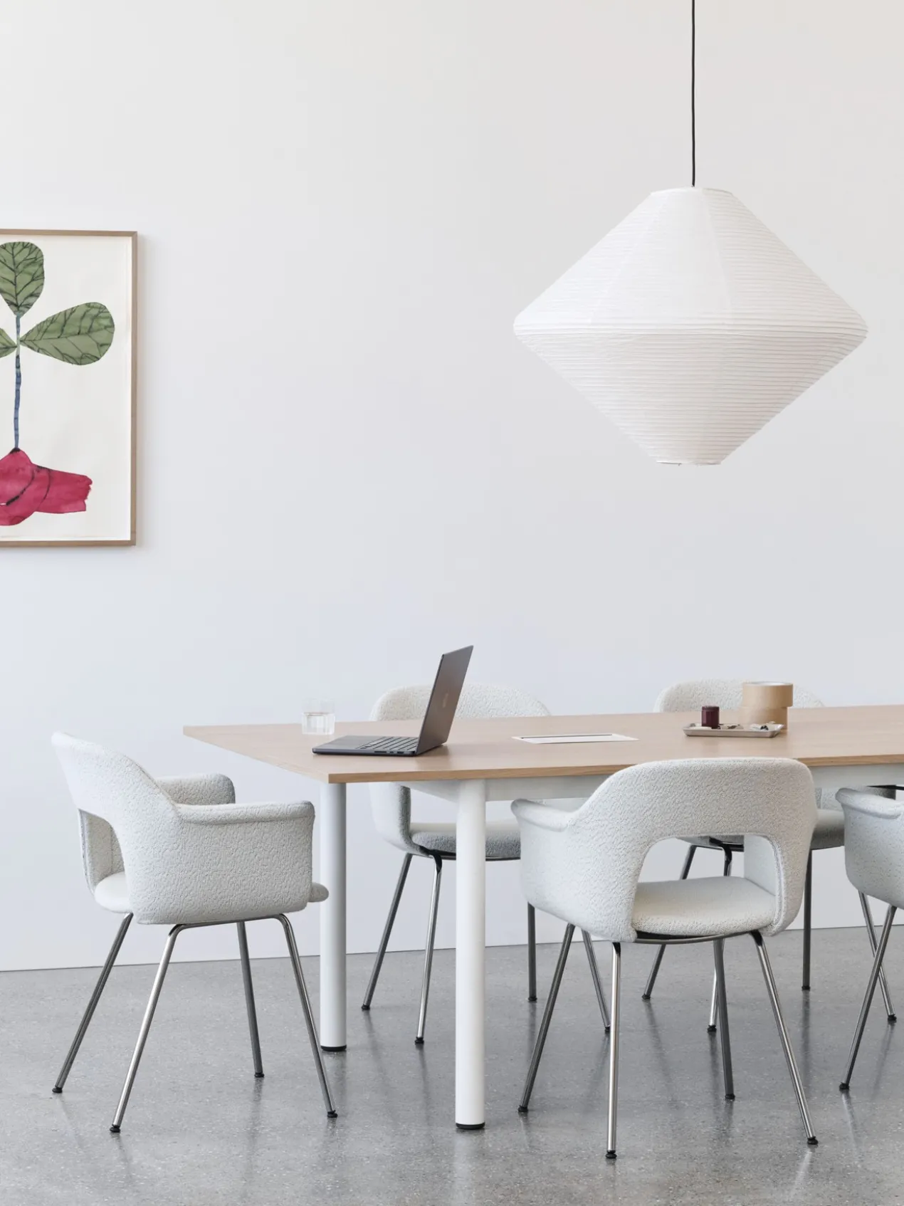 Lampenkap Paper Shade Diamond classic white Ø60 cm