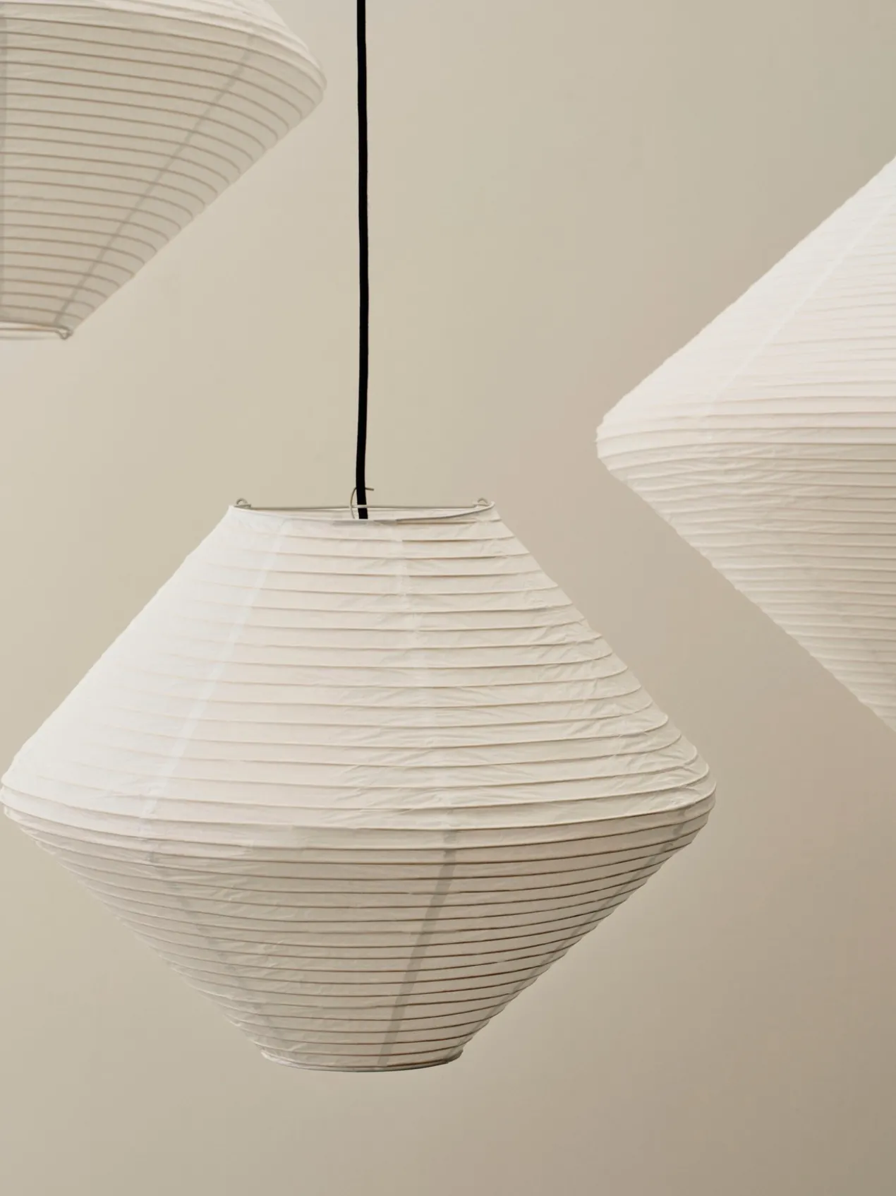 Lampenkap Paper Shade Diamond classic white Ø60 cm