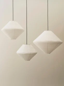 Lampenkap Paper Shade Diamond classic white Ø80 cm