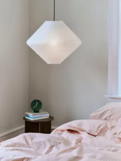 Lampenkap Paper Shade Diamond classic white Ø50 cm