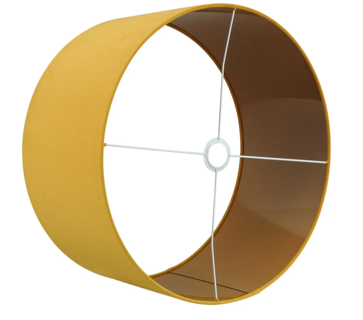 Lampenkap San Remo velours oker 50x50x25cm