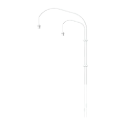 Lampenstandaard Willow Wall double - wandbevestiging Wit