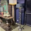 Lampvoet nikkel knobbel