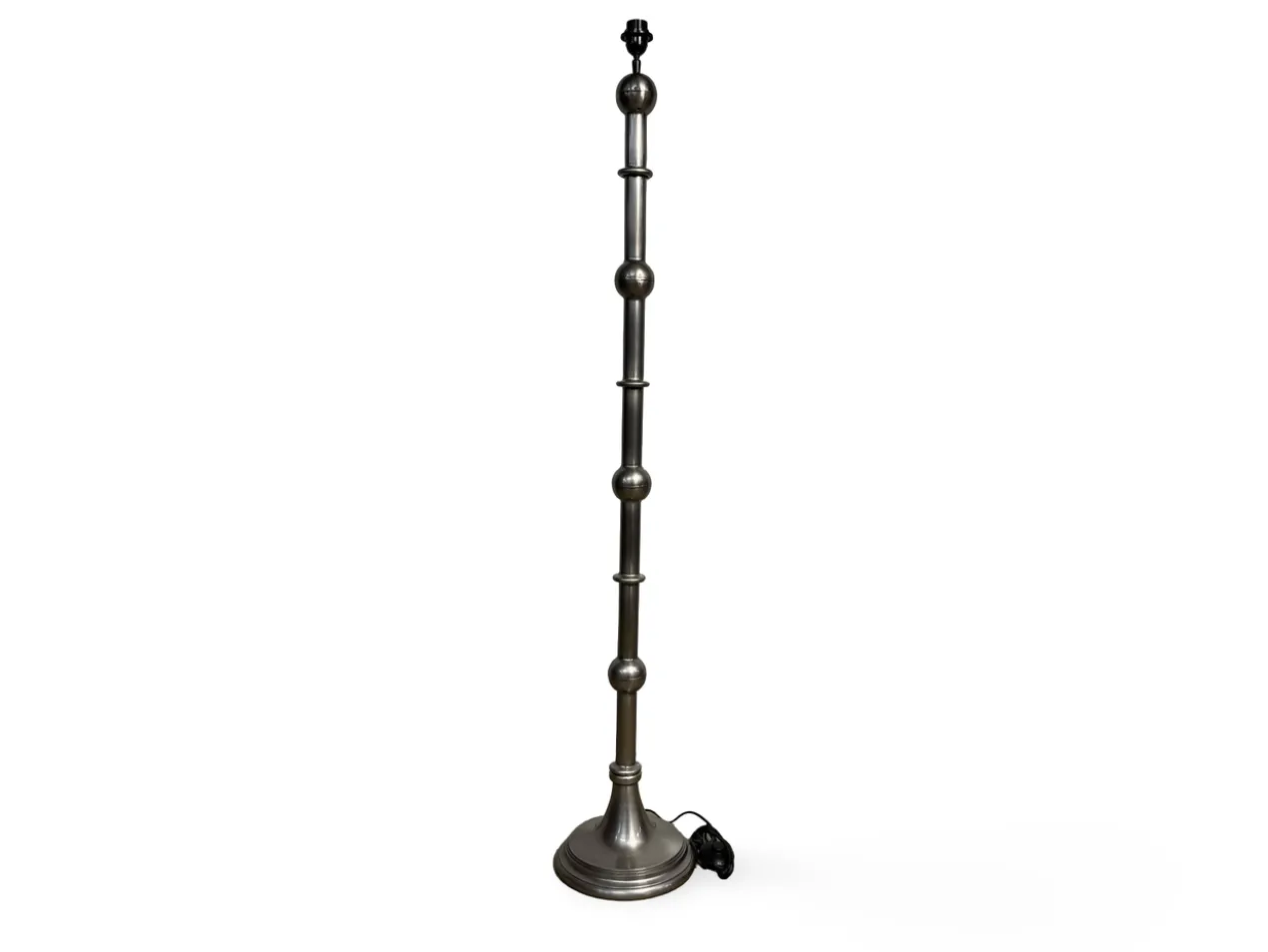 Lampvoet nikkel knobbel