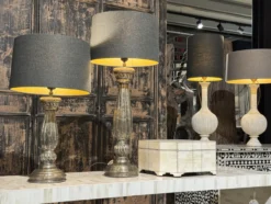 Lampvoet wit metaal uniek