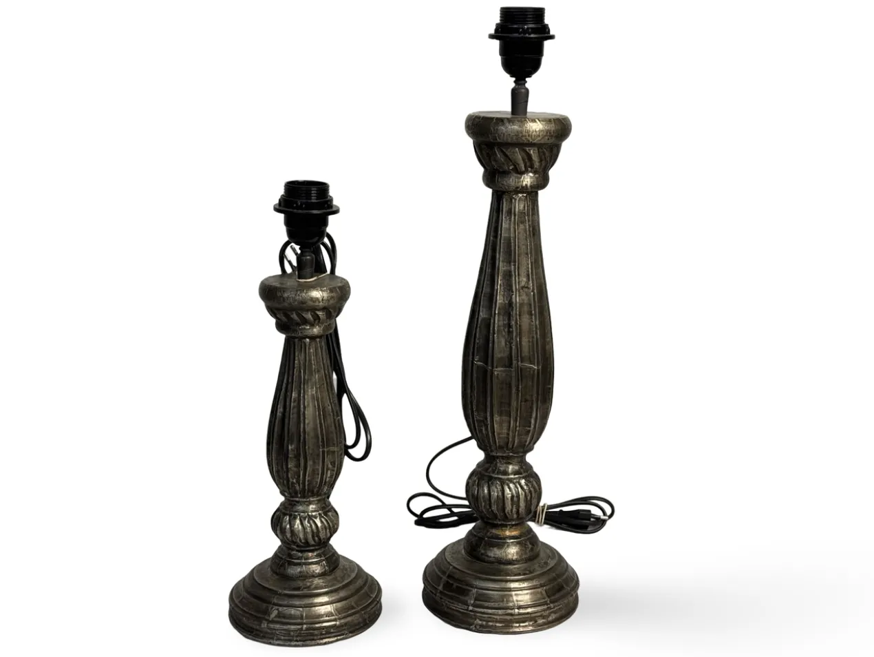 Lampvoet wit metaal uniek