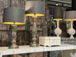 Lamp voet wit metaal uniek