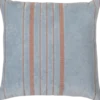 Laon kussens velvet naturel/blauw - set van 3