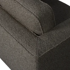 Lazy draaifauteuil boucle antraciet
