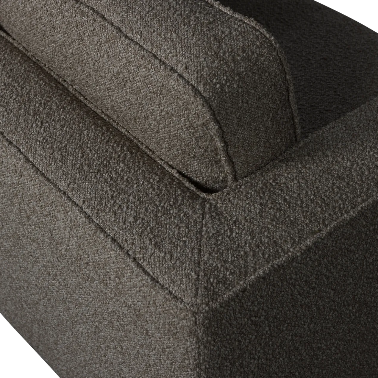 Lazy draaifauteuil boucle antraciet