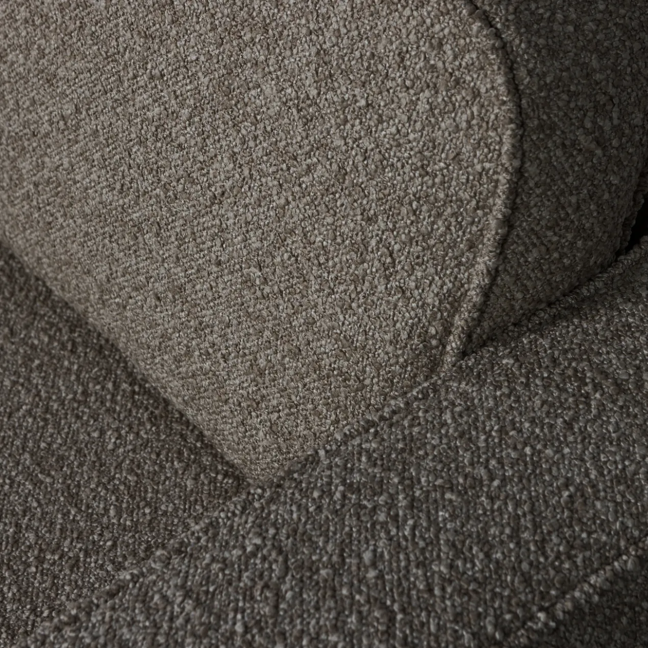 Lazy draaifauteuil boucle antraciet