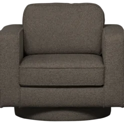 Lazy draaifauteuil boucle antraciet