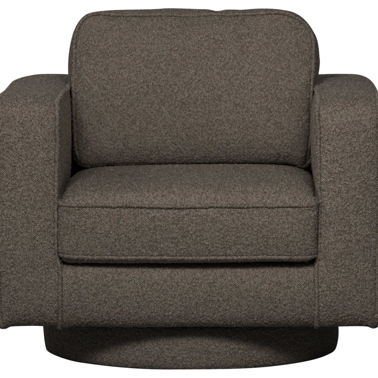 Lazy draaifauteuil boucle antraciet