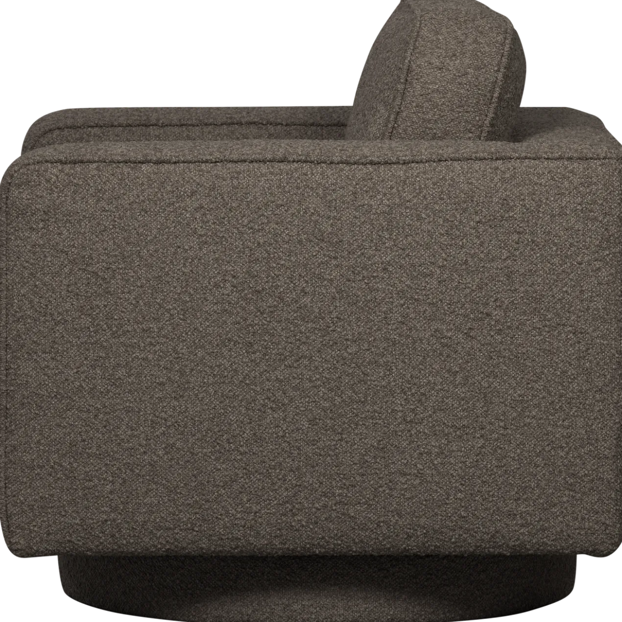 Lazy draaifauteuil boucle antraciet