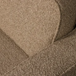 Lazy draaifauteuil boucle bruin