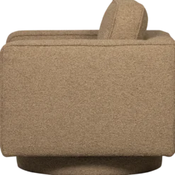 Lazy draaifauteuil boucle bruin