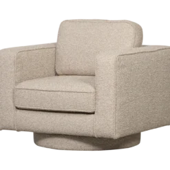 Lazy draaifauteuil boucle naturel