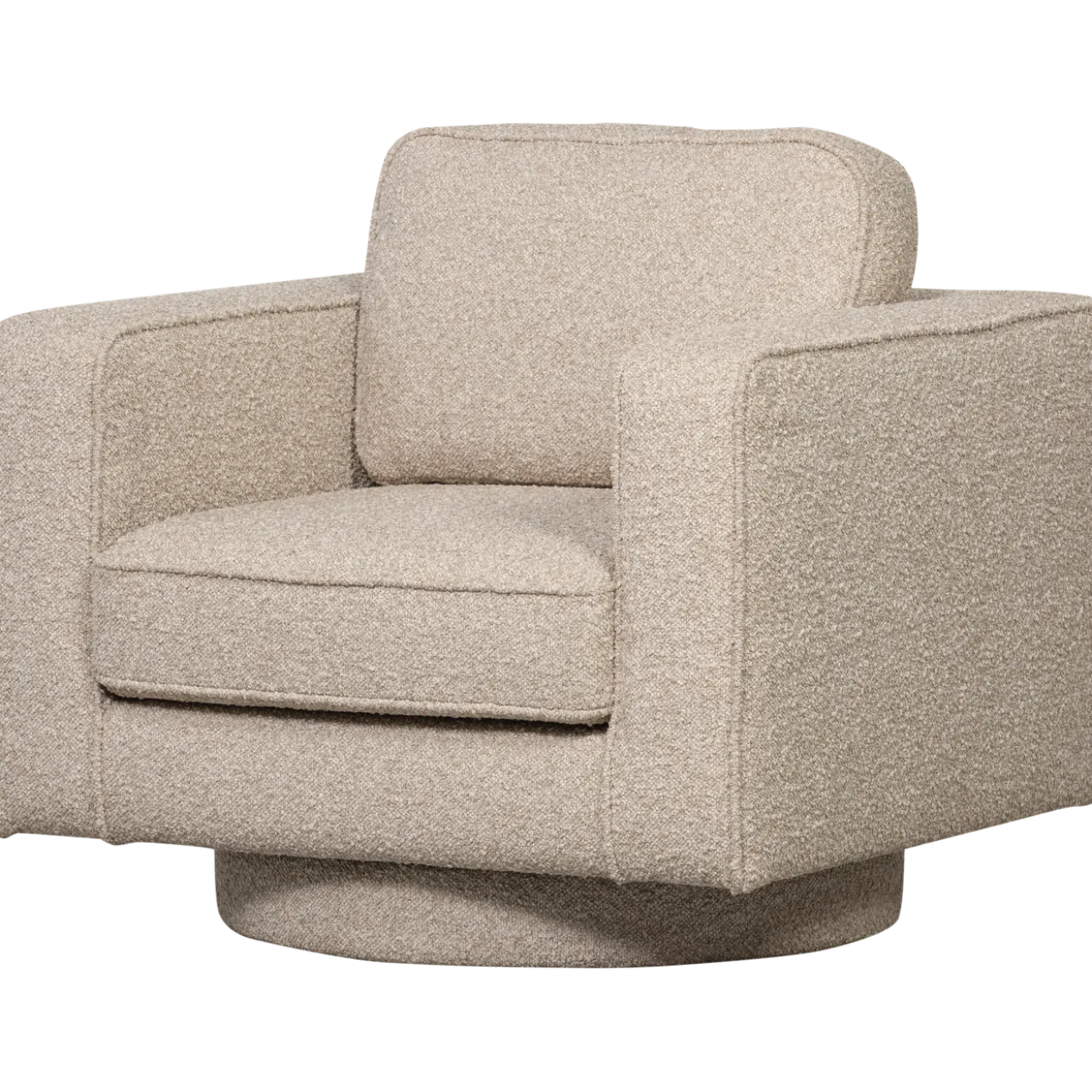 Lazy draaifauteuil boucle naturel