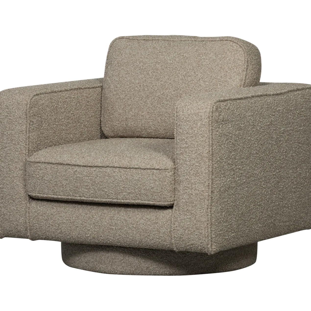 Lazy draaifauteuil boucle zand