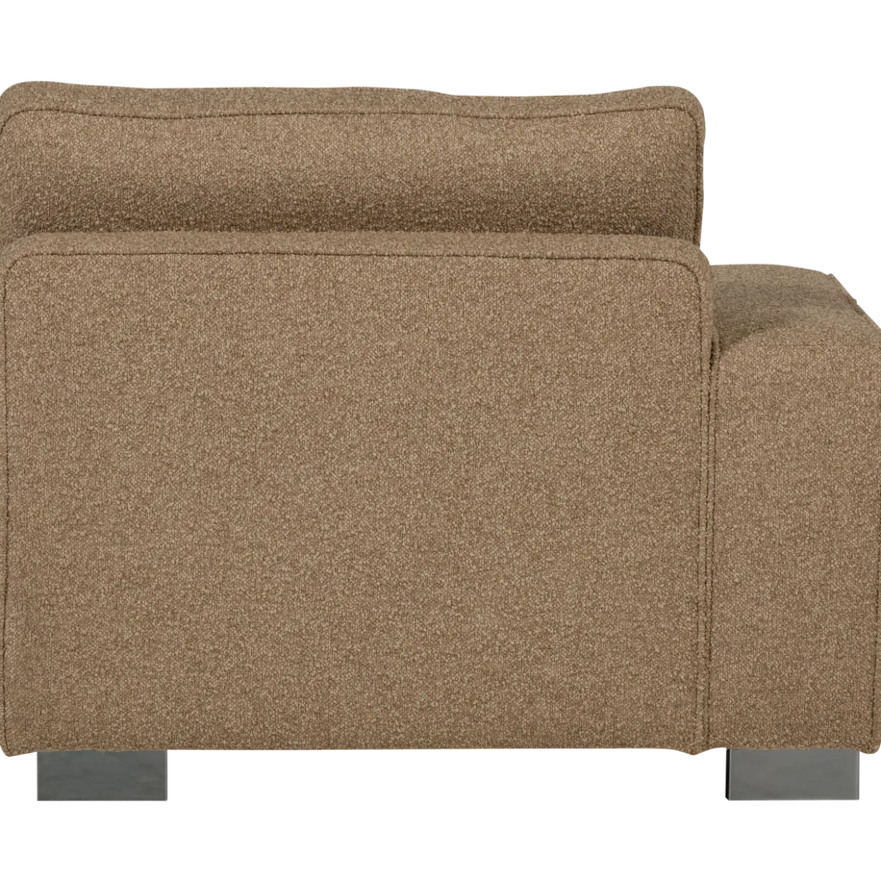 Lazy 1-zits element met arm links boucle bruin