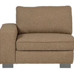 Lazy 1-zits element met arm links boucle bruin