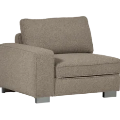 Lazy 1-zits element met arm links boucle zand