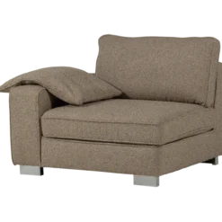 Lazy 1-zits element met arm links boucle zand