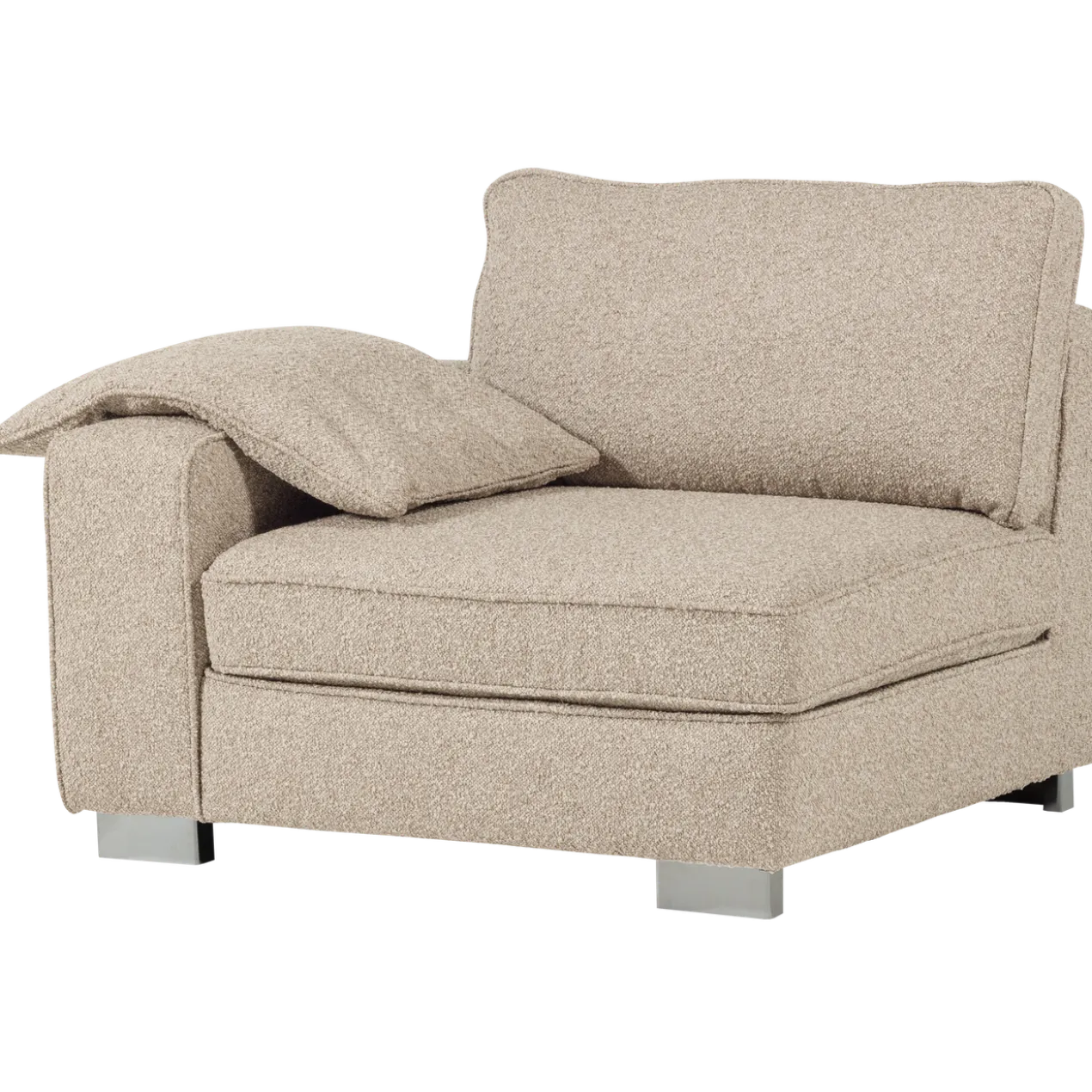 Lazy 1-zits element met arm links boucle naturel