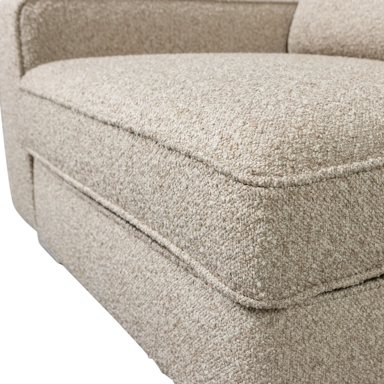 Lazy 1-zits element met arm links boucle naturel