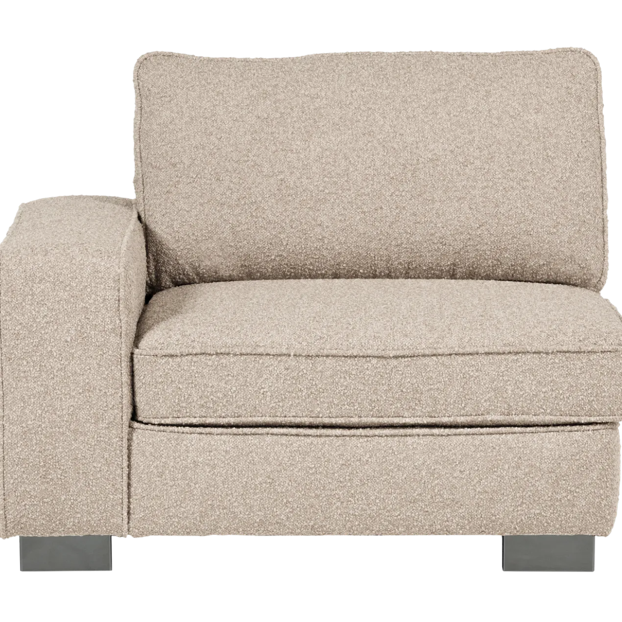 Lazy 1-zits element met arm links boucle naturel