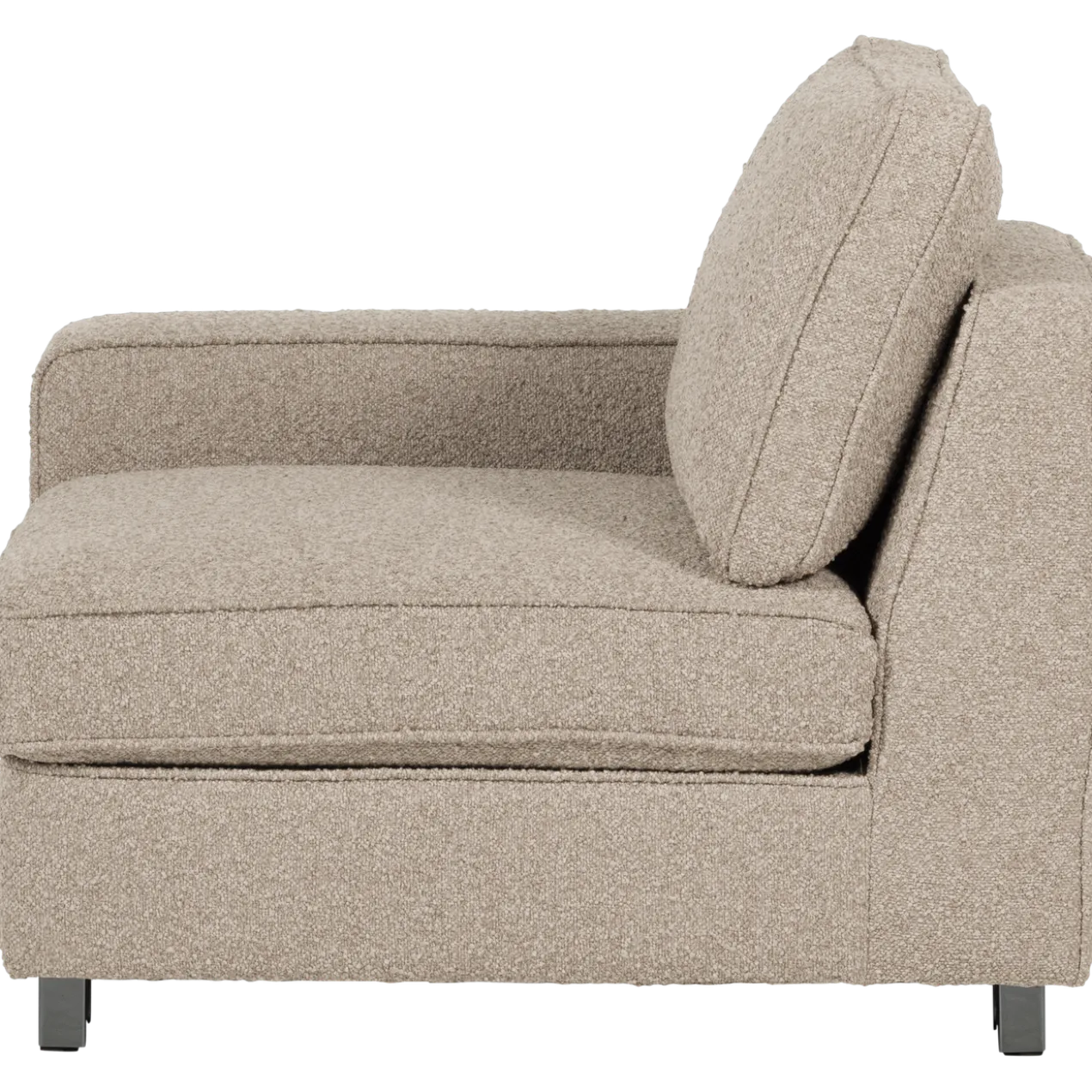 Lazy 1-zits element met arm links boucle naturel