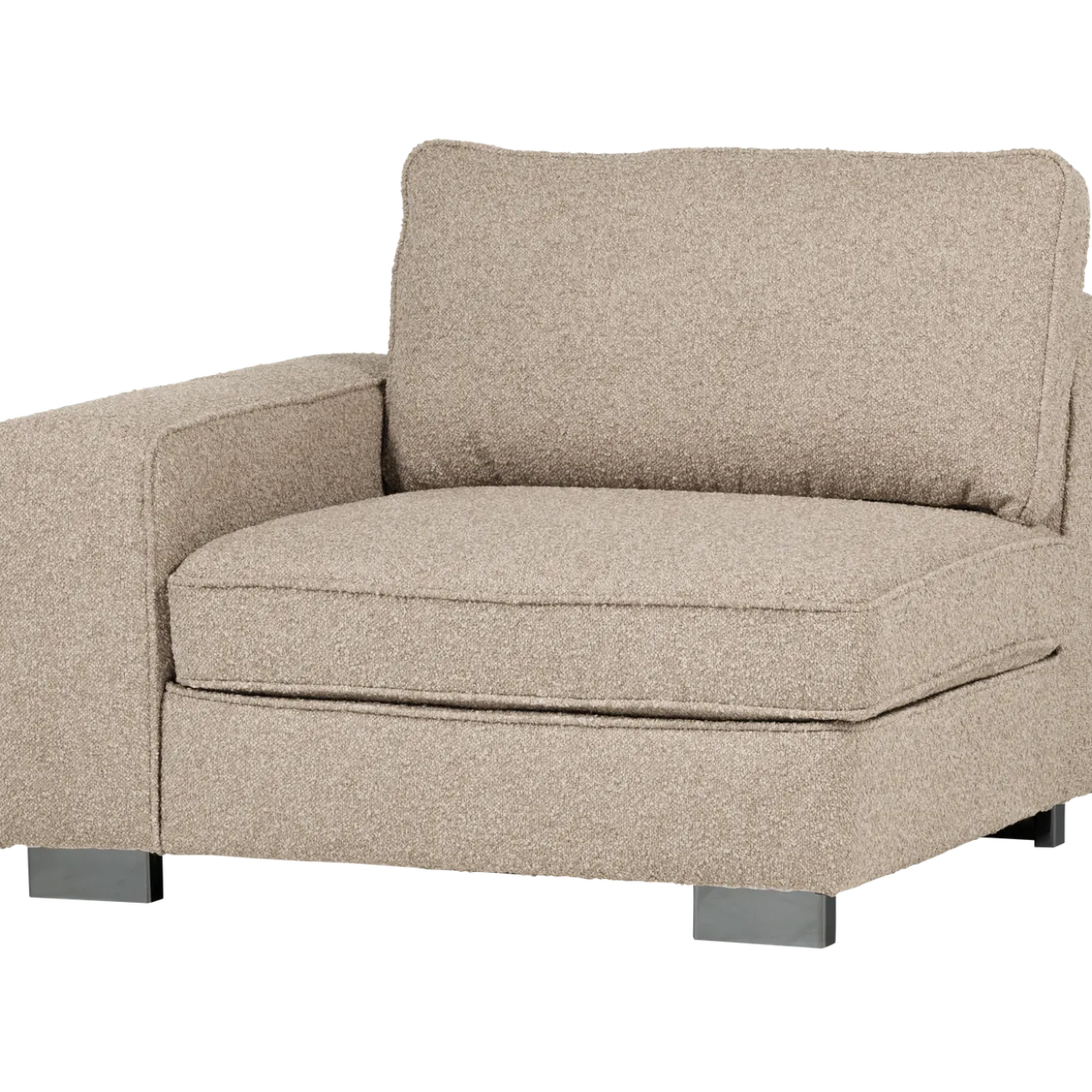 Lazy 1-zits element met arm links boucle naturel