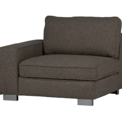 Lazy 1-zits element met arm links boucle antraciet