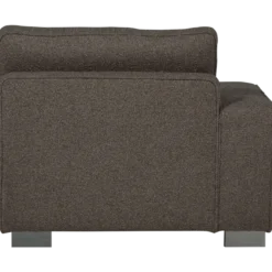 Lazy 1-zits element met arm links boucle antraciet