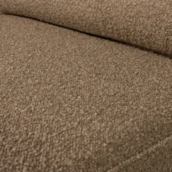 Lazy 1-zits element met arm rechts boucle bruin