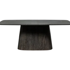 Leah eettafel mdf donkerbruin 200x105 cm