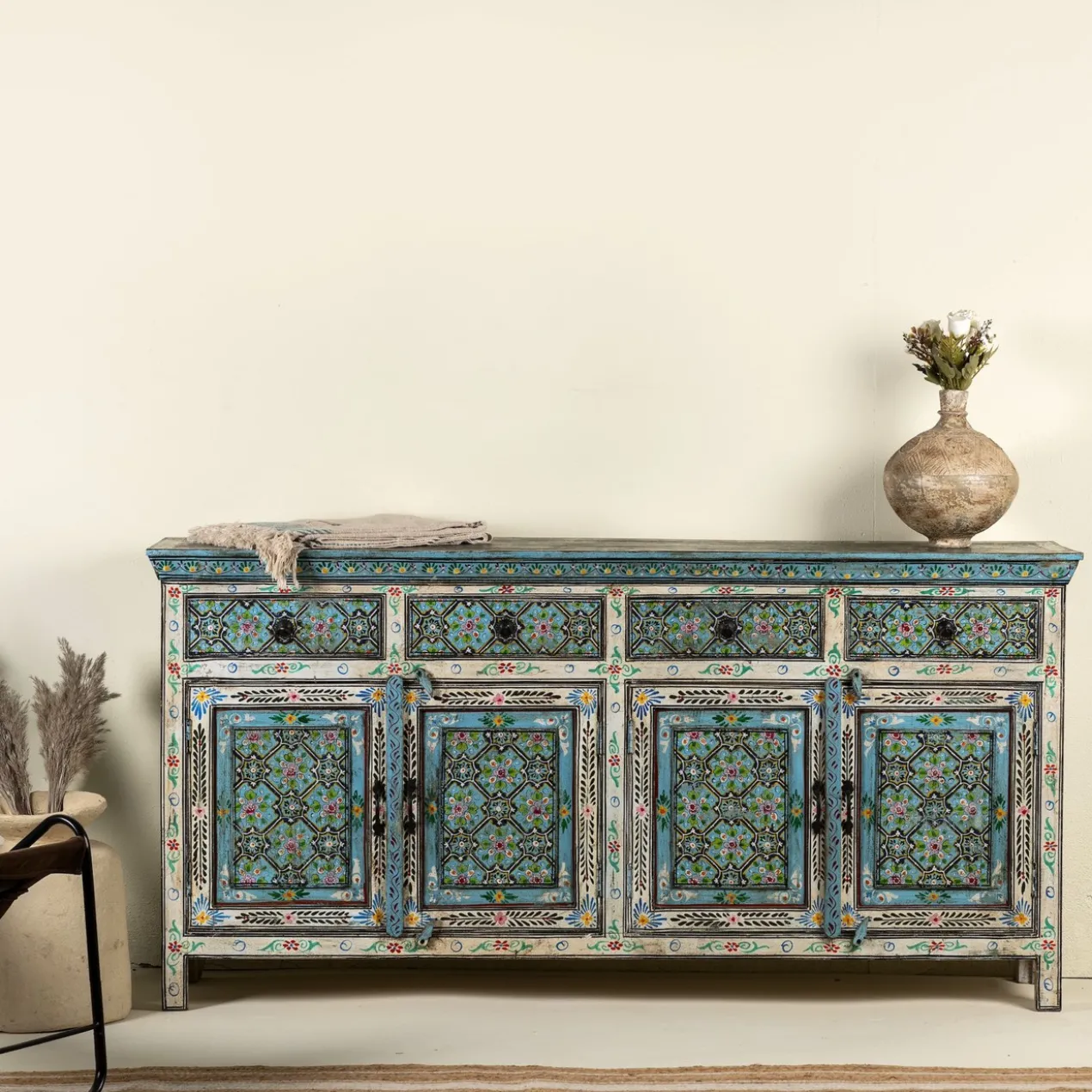 Lekha - Boho Dressoir Handbeschilderd