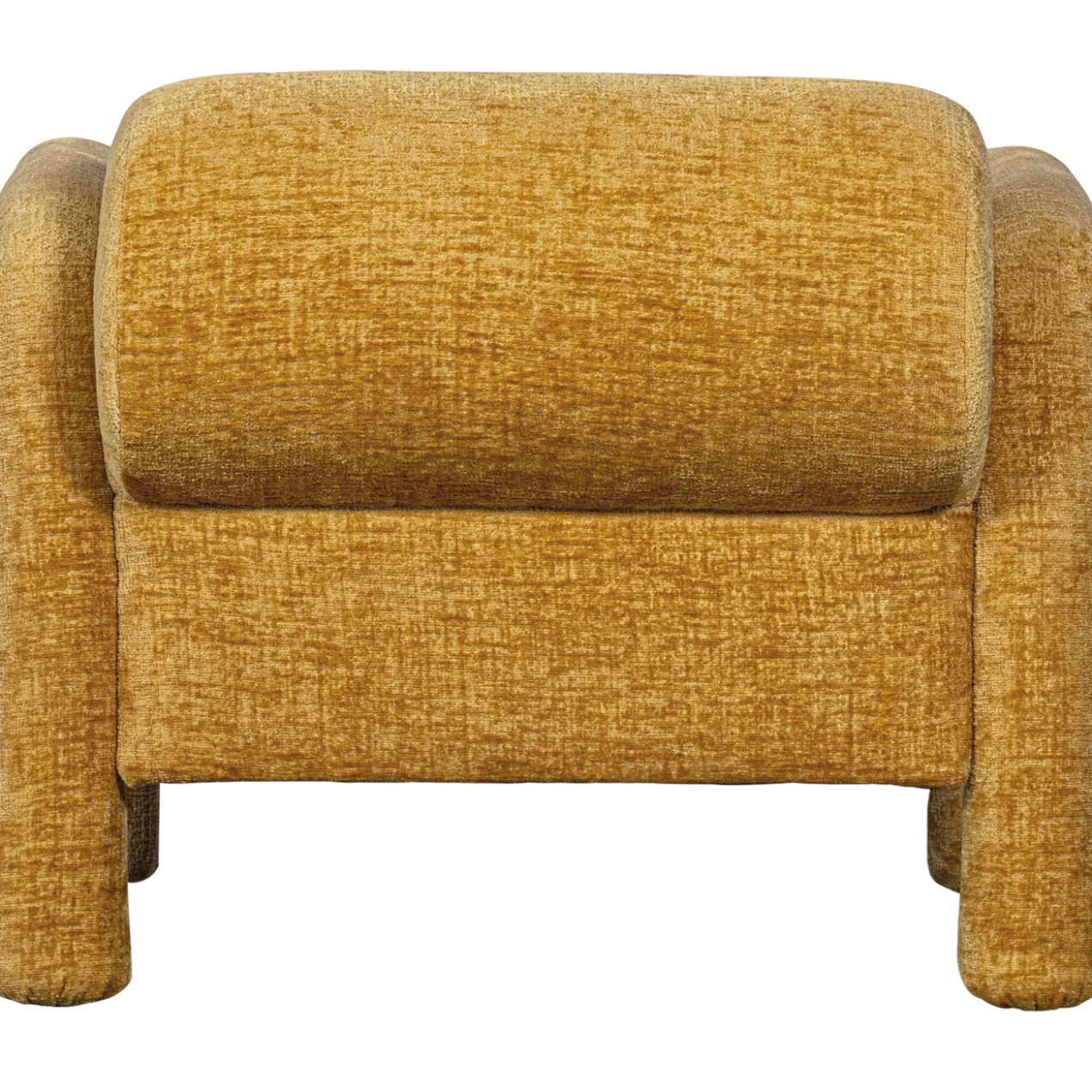 Lenny fauteuil in grove textuur goud/geel