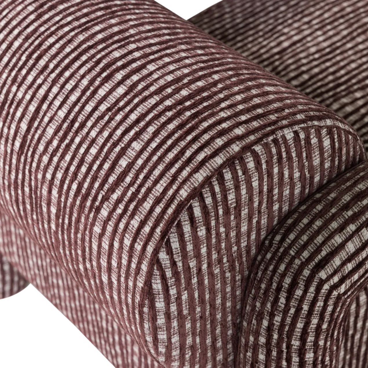 Lenny fauteuil met dessin bordeauxrood