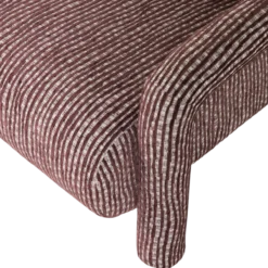 Lenny fauteuil met dessin bordeauxrood