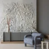 Lenny fauteuil met dessin grijsblauw